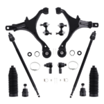 12x Front Suspension Lower Control Arms Tie Rods Kit fit for Honda CR-V 2002-2004