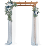 [Same Code 70748191]152*60*215cm Beautiful And Practical Flat-Topped Wooden Arch Garden Arch Dark Brown - Image 8