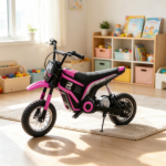 Pink 24V 350W Kids Dirt Bike – Electric Motorized, 15 MPH Top Speed, Twist Grip Throttle - Image 5