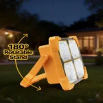Portable LED Work Solar Light with Stepless Brightness Job Site Battery Rechargeable LED Floor Light for Emergency Worklight for Hurricane - Image 3