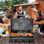 Replace 24179804 3-Burner Flat Top Gas Griddle Cooking Station with Ceramic Coated Cast Iron Pan, 30,000 BTU Propane Fuelled Griddle Station for Outdoor Barbecue Backyard Cookout - Image 13