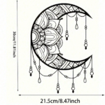 CIFbuy Mandala Moon Wall Art iron Wall Hanging for Yoga Meditation Room Decor(TikTok, temu pick-up service) - Image 3