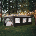 Same Code 52688135 10'x30' Outdoor Party Tent with 8 Removable Sidewalls, Waterproof Canopy Patio Wedding Gazebo Black - Image 18