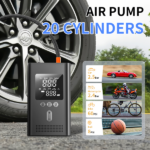 Portable Car Jump Starter with Air Compressor,150PSI Digital Tire Inflator,Car Battery Jump Starter (9.0 Gas/6.5L Diesel),Safe Clamps for Easy Use, Christmas Gift - Image 2