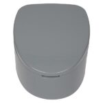 Portable Toilet with Non-slip Mat Grey - Image 6