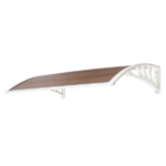 Same Code 28466374 HT-100 x 80 Household Application Door & Window Rain Cover Eaves Brown Board & White Holder - Image 9