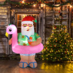 5.9 FT Lighted Christmas Inflatable Decoration, Inflatable Hawaii Santa Claus Outdoor Decoration, Funny Blow Up Yard Decorations with Built-in LED Lights for Holiday Party Front Yard Lawn Garden Decor - Image 16