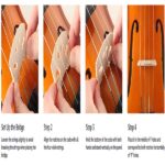 [Do Not Sell on Amazon] GV200 4/4 Classic Solid Wood Violin Case Bow Violin Strings Rosin Shoulder Rest Electronic Tuner - Image 18