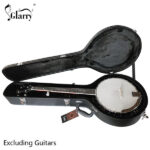 Replace 48950444 5-String 6-String Microgroove Pattern Leather Wood Banjos Case Black - Image 14