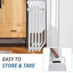 6 Pack Plastic Folding Chairs, Stackable Commercial Chairs, Portable Event Seats Indoor Outdoor for Home Event Party Picnic School Wedding, White - Image 5