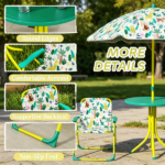 Outdoor Table with Foldable Chairs - Image 4