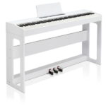Do Not Sell on Amazon Glarry GDP-104 88 Keys Full Weighted Keyboards Digital Piano with Furniture Stand, Power Adapter, Triple Pedals, Headphone, for All Experience Levels White - Image 46