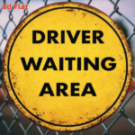 CIFbuy 1pc Vintage Driver Waiting Area Sign 8x8in, "" Driver Waiting Area, Area Sign 8x8in 2D Flat Round Decorative Plaque TikTok, Temu Self-pickup Logiaqics - Image 4