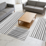 Three-piece kitchen rug set, non-slip and washable, abstract pattern kitchen hallway rug, soft and comfortable, suitable for sinks, floors, entrances, hallways and bathrooms. - Image 11