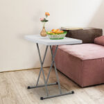 Replace 59374361 76*50*70.5cm Liftable Garden Plastic Table White - Image 49