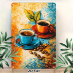 CIFbuy Vintage | Coffee Beans Tinplate Painting 1PC Waterproof Rustproof 2D Flat Iron Wall Art Retro Hanging Sign Home Kitchen Living R TikTok, TikTok, ng R Self-pickup Logiopics - Image 5