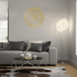 CIFbuy™ Premium Iron Exquisite Sacred Yantra Metal Wall Pieces - Divine Geometry Trims, Ideal Circular Wall Decor for Home Parlours, Spiritual Tokens & Calm Meditation Ornaments - Wall Sculptures.(TikTok, Temu for pick-up) - Image 4