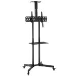 TSY 1600 32-70" TV Mobile Cart Weight Bearing 60kg Maximum VESA 400*600 Up and Down Adjustable 15° with Pulley Tray Camera Bracket - Image 3