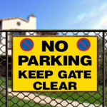 CIFbuy Vintage No Parking Keep Gate Clear Metal Sign" Heavy-Duty Iron Warning Plaque 8x12 Inch, Flat Wall Mount Decor For Home Garag Metal SignikTok, Metal SignikTok, t Self-pickup Logiopics - Image 8