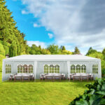3*9m 5-Sided Iron PE Cloth Spiral Pipe Pergola - Image 16