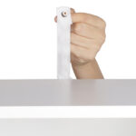 One Door & Three Layers Bathroom Cabinet White - Image 9