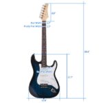 Rosewood Fingerboard Electric Guitar Blue - Image 14