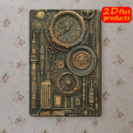 CIFbuy 1pc Vintage Steampunk Metal Wall Plaque, Rustproof Mechanical" Gear Iron Sign, Rustic Farmhouse Home Decor, Farmhouse Home Decor, 2D Flat Unframed Wall RustikTok, RustikTok, t Self-pickup Logiopics - Image 7