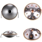 10 Notes Silver Solid Color Handpan Drum Steel Percussion Instrument - Image 5