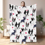 1pc Adorable Fleece Dog Blanket - Soft, Cozy, Lightweight, Warm, Flannel Throw for Couch, Bed, Sofa, Living Room Decor - Perfect for Snuggling Up on Chilly Days 150*200cm temu can only be self-picked