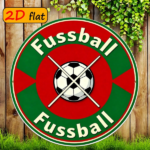 CIFbuy 2D Flat Round Aluminum Sign, "" Flat Round Aluminum Sign, Aluminum Sign, Red Green Football Theme Metal Plaque TikTok, Temu Self-pickup Logiaqics - Image 3
