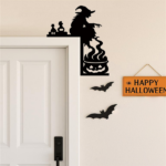 CIFbuy Gothic Witch Cauldron iron Door Hanger Wall Decor for Halloween Christmas Holiday Parties Gifts(TikTok, temu pick-up service) - Image 2