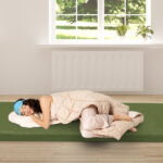 75"D x 30"W x 2.5"H sleeping mat for camping green - Image 2