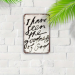 CIFbuy Vintage Metal Wall Art "I Have Seen The Goodness Of God" Inspirational Quote Sign, Goodness Of God" Inspirational Quote Sign, 8x12in Classic Unframed Christian Home Decor "I HaikTok, "I HaikTok, Self-f ckup Logiopor