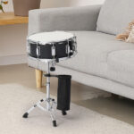 14 x 5.5in Snare Drum Set with Drumstick Holder, Snare Drum Bag, Strap, Mute Pad & Drum Stick for Beginner Student Black - Image 14