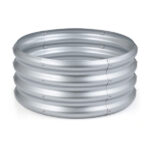 Round Galvanized Steel Raised Garden Bed 24×24×11.5 In Outdoor Planter for Vegetables Herbs Flowers - Image 3