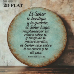 CIFbuy 1pc 8x8in Vintage God Bless You Round Sign, "" Bless You Round Sign, Round Sign, Spanish Bible Verse 2D Flat Plaque TikTok, Temu Self-pickup Logiaqics - Image 5