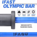 Barbell Bar Plates 4Ft Solid Iron Fitness Weightlifting - Image 5