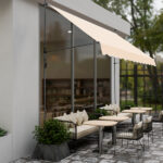 118.1"D x 47.2"W x(78.7 -118.1)"H Retractable Awning Khaki - Image 5