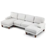 36*36*47cm Single Layer Square HDPE Side Table White - Image 39