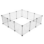 Pet Playpen, Small Animal Cage Indoor Portable Metal Wire Yard Fence for Small Animals, Guinea Pigs, Rabbits Kennel Crate Fence Tent - Image 3