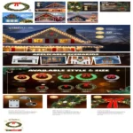 48in 150 Lights 450 Branches PVC Bow Decoration Garland Garden Garland Decoration Green - Image 4