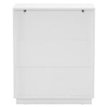 White P2 Particle Board and Density Board 724194cm Wavy Pattern Drawer Front Four-Level Five-Drawer Cabinet - Image 3