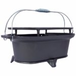 Oval Cast Iron Grill Outdoor, Portable Charcoal Grill and Tabletop Cast Iron Skillet - 100% Cast Iron, Enameled, Durable, Small Charcoal Grill, Camping Stove, Hibachi Grill -Does not support self pick - Image 17