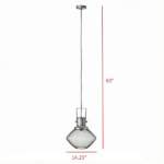 Black Industrial Pendant Light Fixtures – with Adjustable Hanging Chain for Kitchen, Entryway, Bar - Image 3
