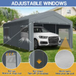 10X20FT Carport Car Port Canopy Grey - Image 13