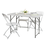Replace 87607347 4ft Foldable Lift Patio Plastic Table White - Image 14