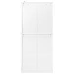 K&K 71" Tall Kitchen Pantry Cabinet with 3 Pull Out Cabinet Organizers, Farmhouse Embossed Texture Storage Cabinet with 6 Door Shelves, 2 Drawers, Freestanding Cupboard for Kitchen, Dining Room White - Image 2
