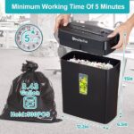 Paper Shredder for Home- 10-Sheet Cross Cut with 3.43-Gallon Basket - P-4 Security Level - 3-Mode Design - Shreds CD and Credit Card - Durable, Fast, and Jam Proof for Home Office Shipment from FBA - Image 4