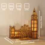 3D Wooden Puzzle Big Ben Model Kits Desktop Clock DIY Building Blocks Creative Gift Home Decor for Family Unique Christmas Gift - Image 9