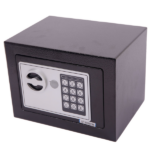 Mini Wall-in Style Electronic Code Metal Steel Box Safe Case 17EF Black - Image 44